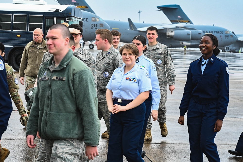 The sky is not the limit: Pine-Richland High School JROTC attends orientation flight at Pittsburgh IAP ARS