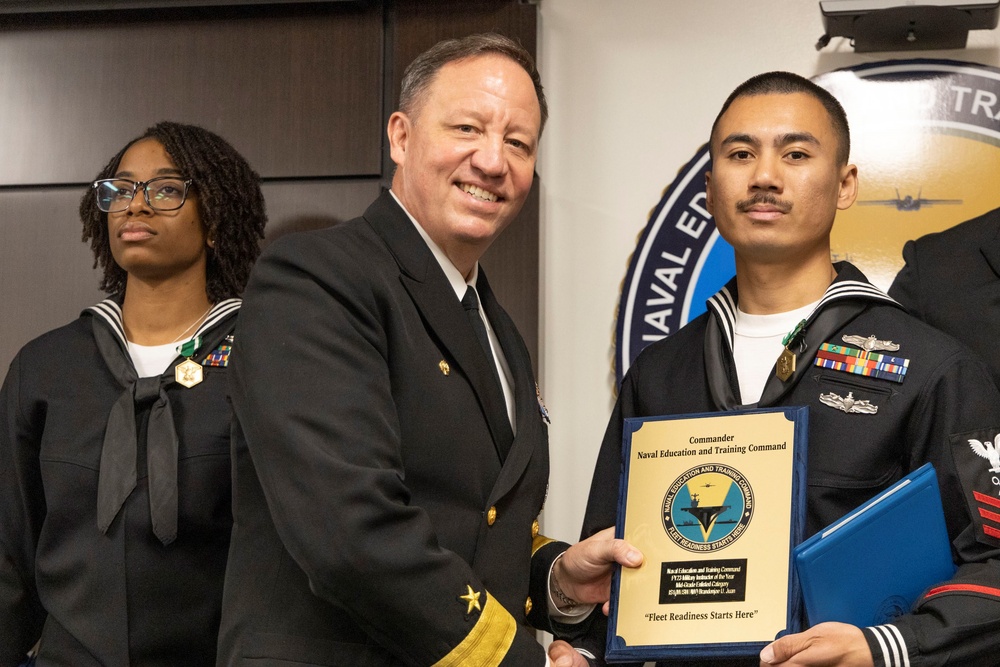 Naval Education and Training Command Recognizes its 2023 Military Instructors of the Year