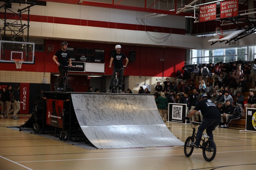 Pedaling Positivity: No Hate ASA Tour Visits Schools Across Louisiana With Marines