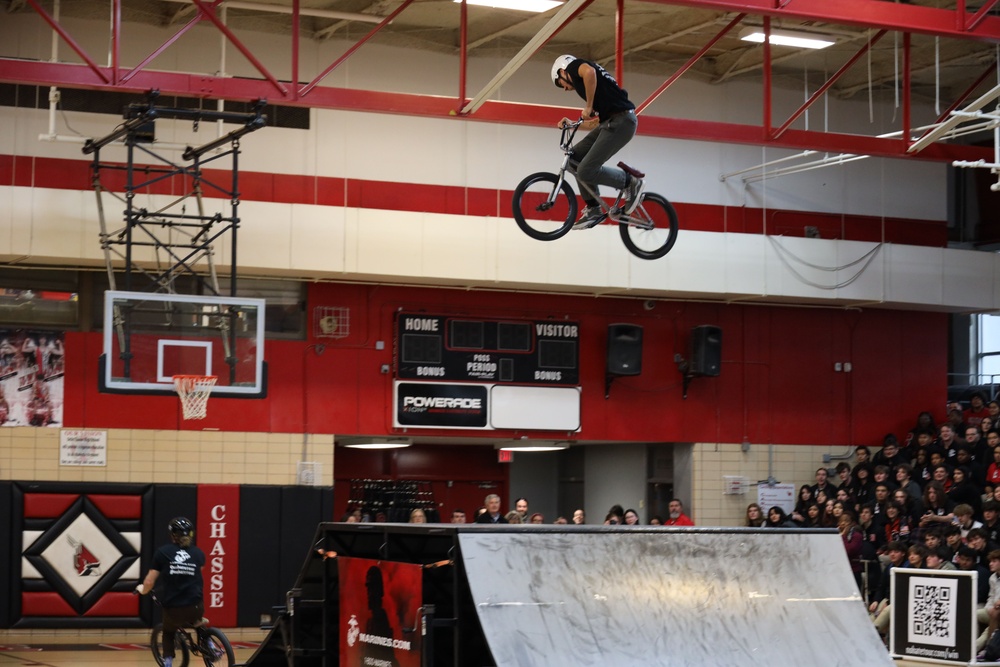 Pedaling Positivity: No Hate ASA Tour Visits Schools Across Louisiana With Marines