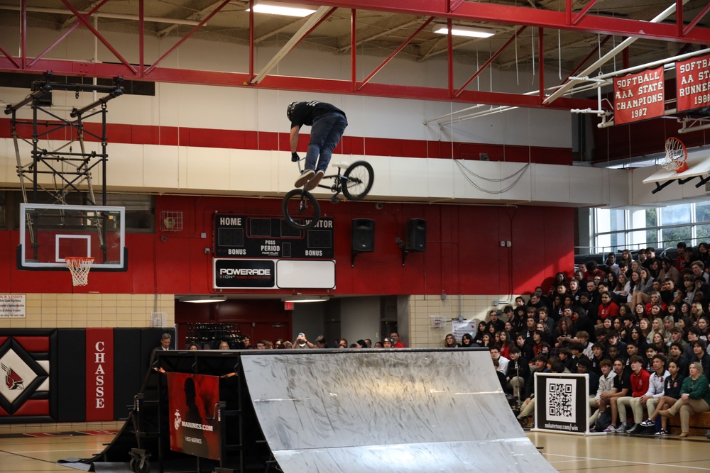 Pedaling Positivity: No Hate ASA Tour Visits Schools Across Louisiana With Marines