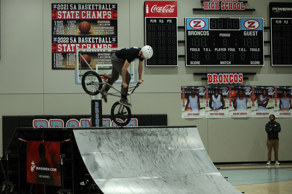 Pedaling Positivity: No Hate ASA Tour Visits Schools Across Louisiana With Marines