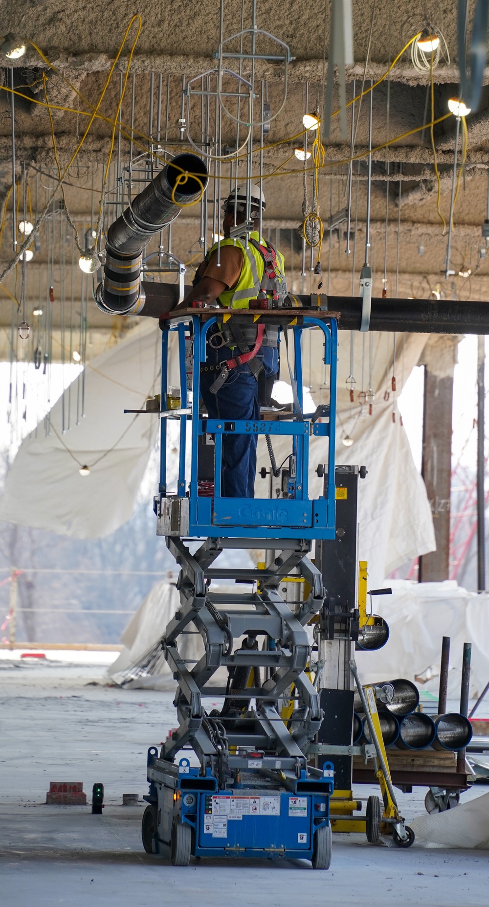 Construction continues at the Louisville VA Medical Center Feb. 21, 2024