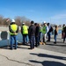 Members of the T.J. O'Brien charrette visited the lock to discuss structural updates