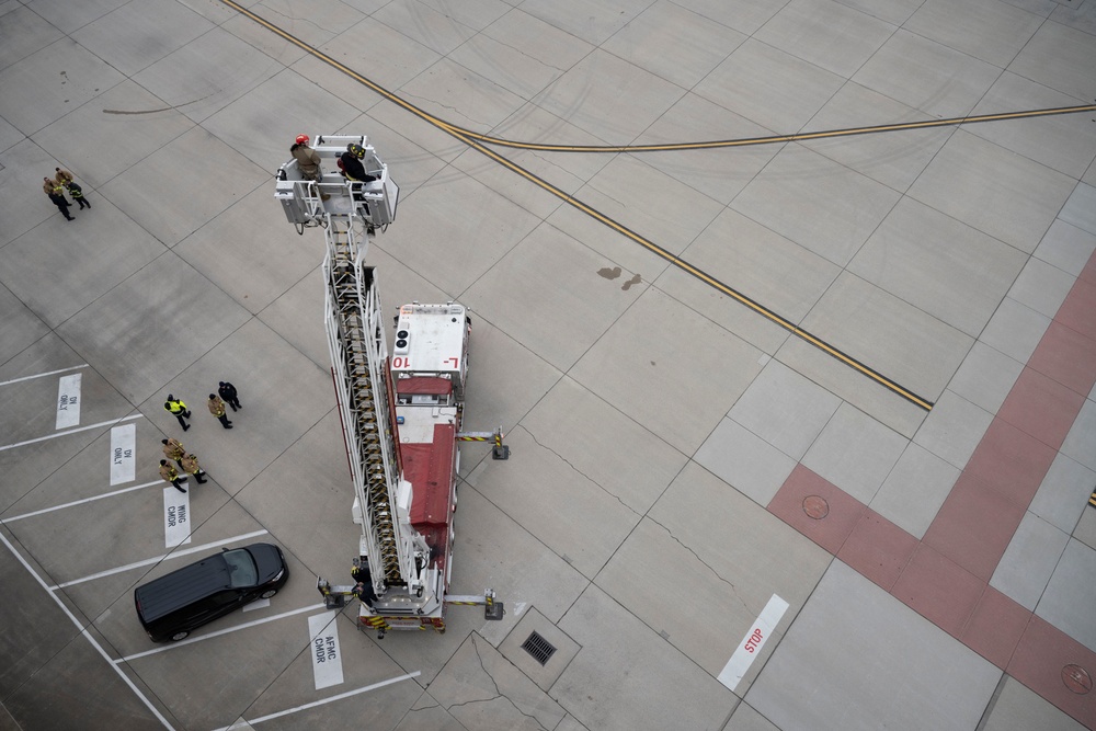 Air Traffic Control Tower Fire Evacuation Training