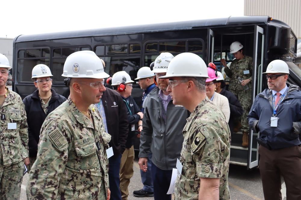 Vice Chief of Naval Operations Adm. Jim Kilby visits Newport News Shipbuilding, March 5.