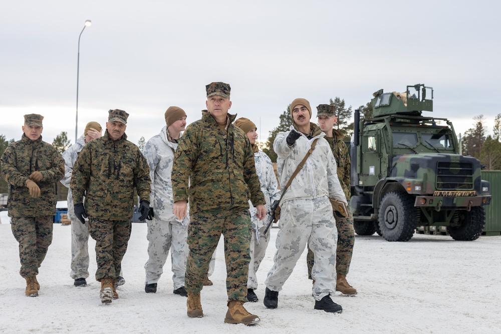 2nd Marine Aircraft Wing leadership visits U.S. Marines and Sailors during Exercise Nordic Response 24