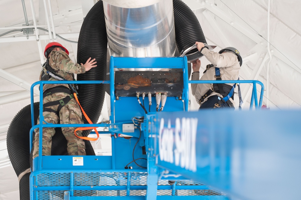 157th civil engineers complete restoration in the rafters