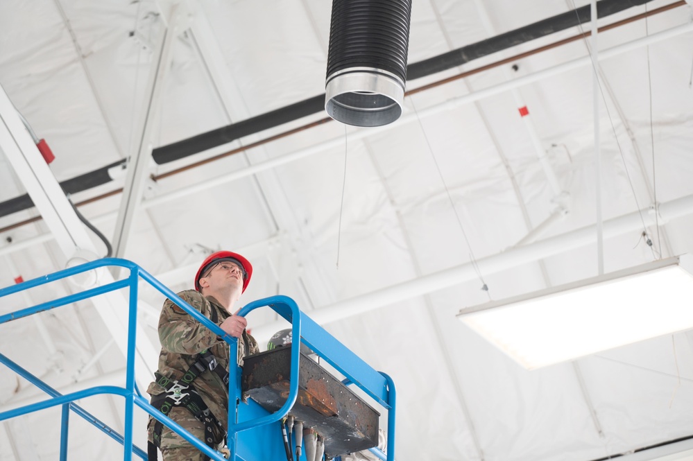 157th civil engineers complete restoration in the rafters