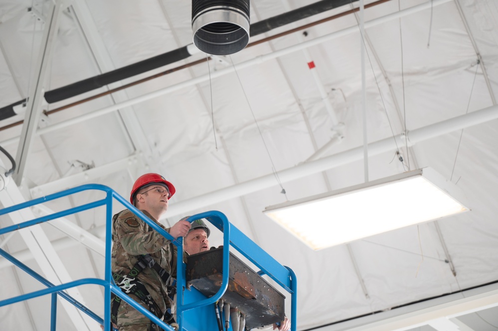 157th civil engineers complete restoration in the rafters