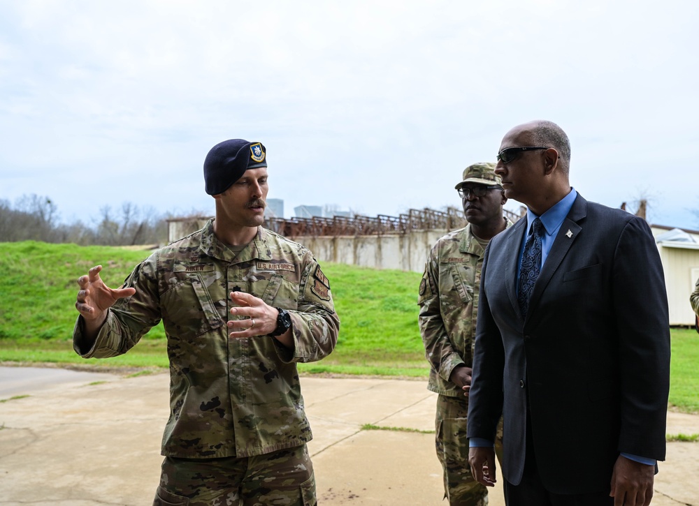 Dr Ravi Chaudhary Visits Barksdale Air Force Base