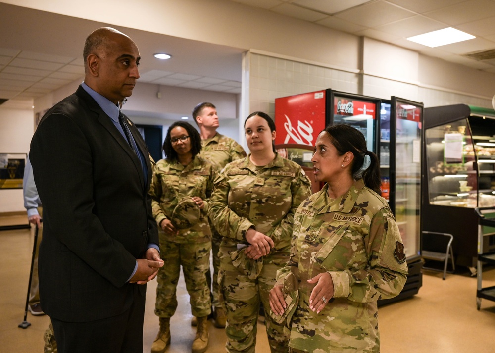 Dr Ravi Chaudhary Visits Barksdale Air Force Base