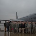 JROTC experiences a KC-135 Stratotanker refuel a C-17 Globemaster