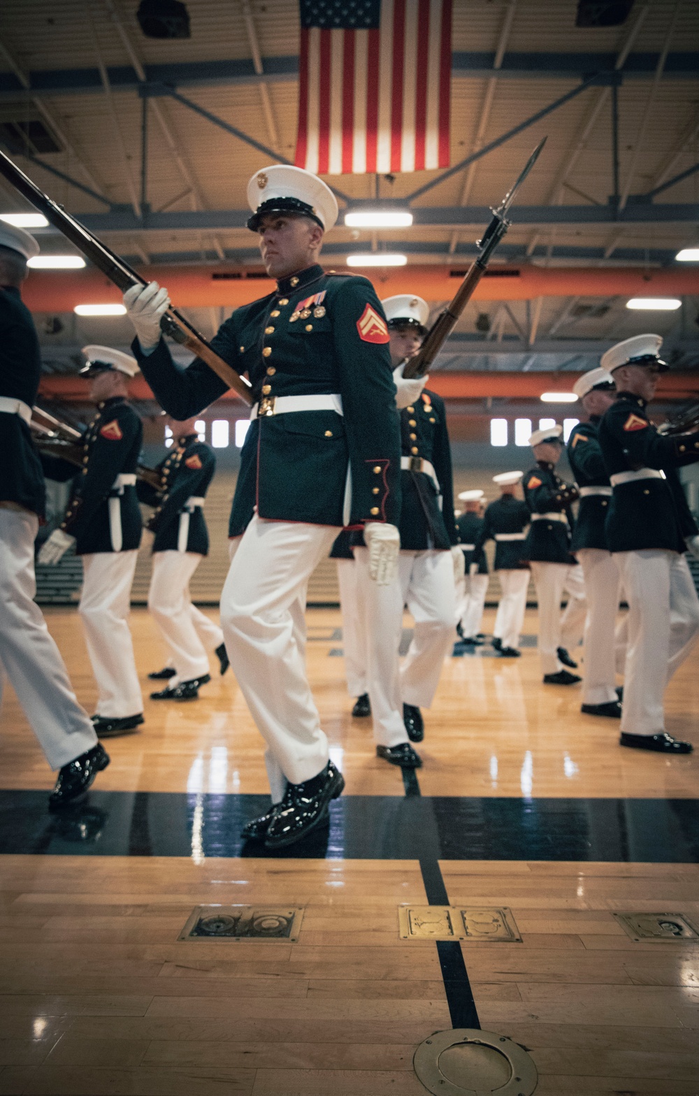 Silent Drill Platoon and the Commandant’s Own Drum &amp; Bugle Corps perform in Las Vegas for the first time in 22 years