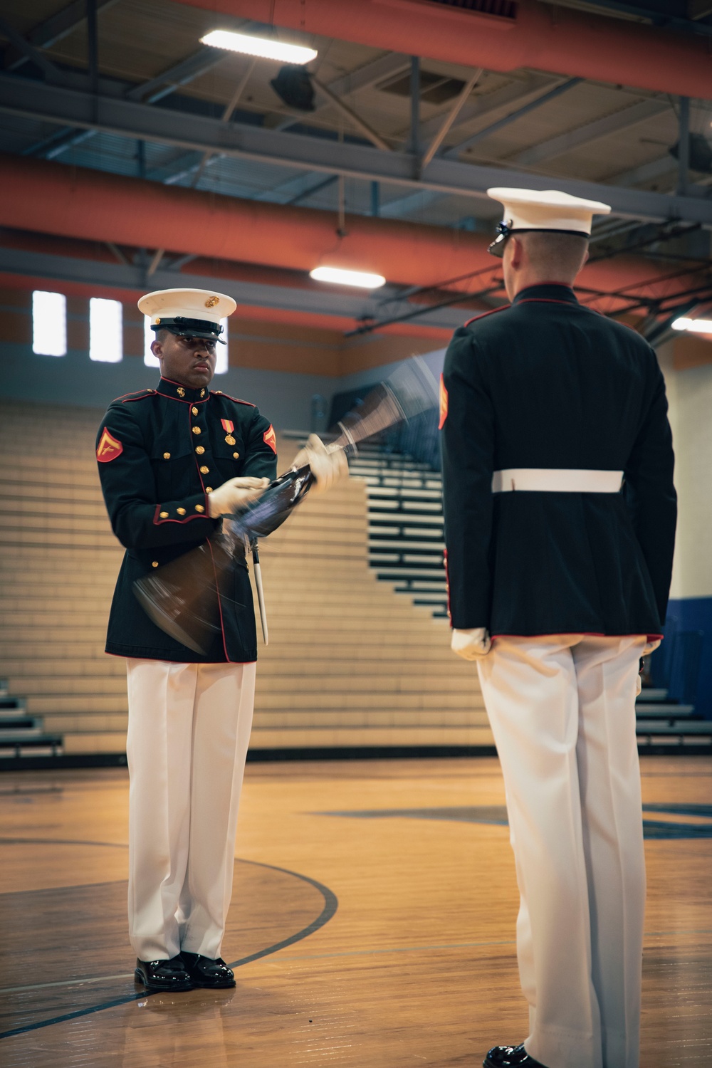 Silent Drill Platoon and the Commandant’s Own Drum &amp; Bugle Corps perform in Las Vegas for the first time in 22 years