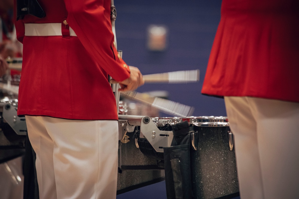 Silent Drill Platoon and the Commandant’s Own Drum &amp; Bugle Corps perform in Las Vegas for the first time in 22 years