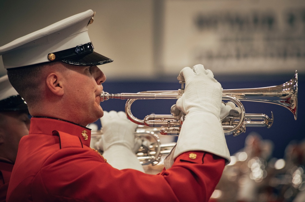 Silent Drill Platoon and the Commandant’s Own Drum &amp; Bugle Corps perform in Las Vegas for the first time in 22 years