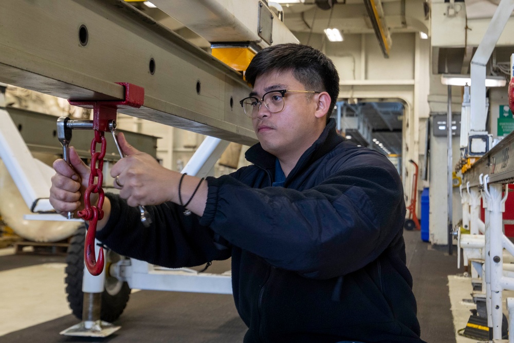 Sailors conduct routine operations
