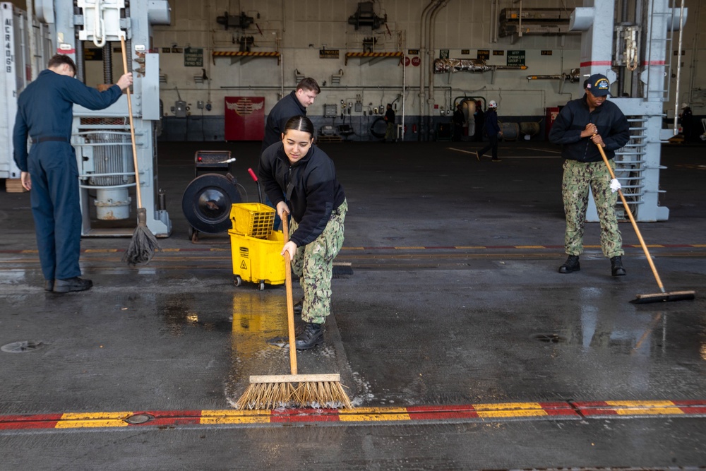 Sailors conduct routine operations