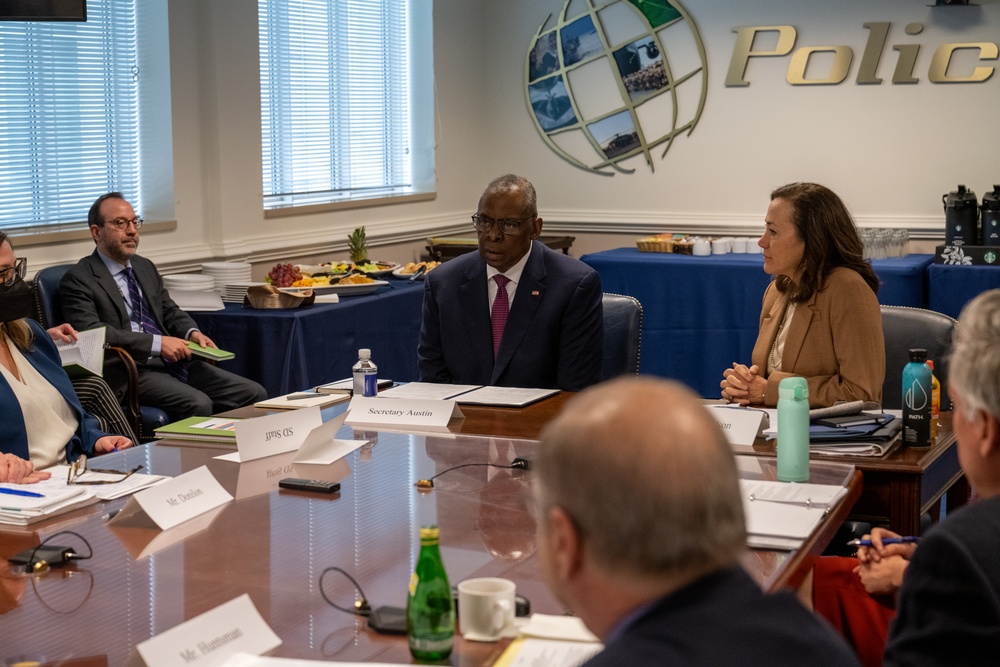 Secretary Austin Meets with Defense Policy Board