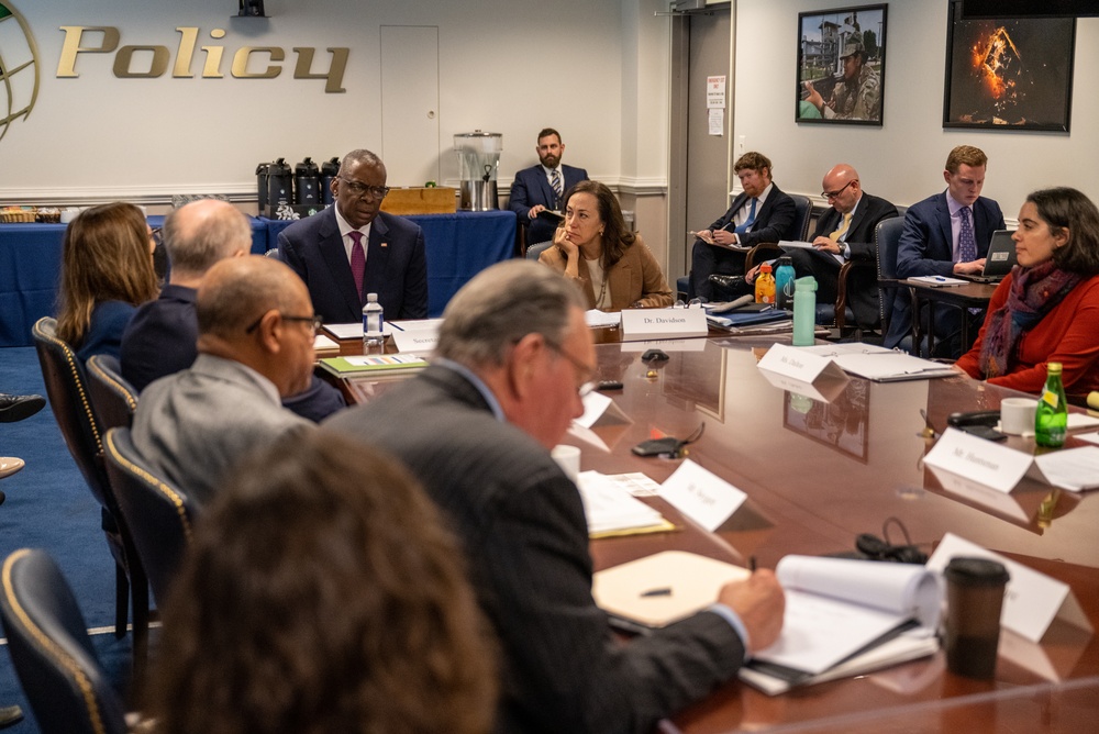 Secretary Austin Meets with Defense Policy Board