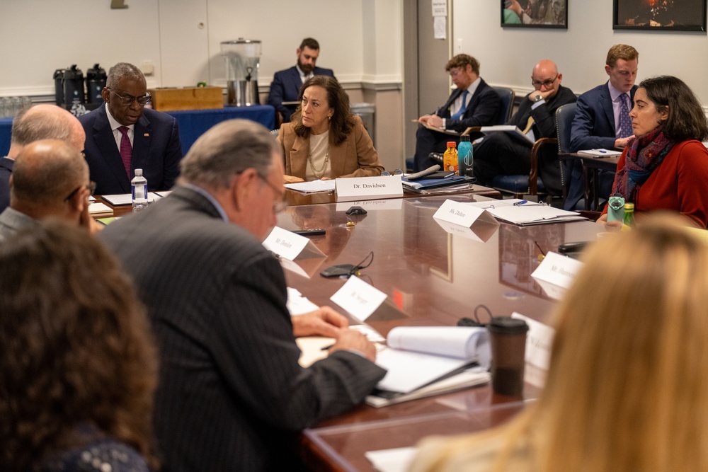 Secretary Austin Meets with Defense Policy Board