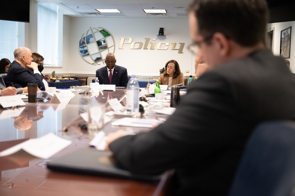 Secretary Austin Meets with Defense Policy Board