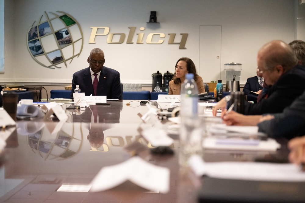 Secretary Austin Meets with Defense Policy Board