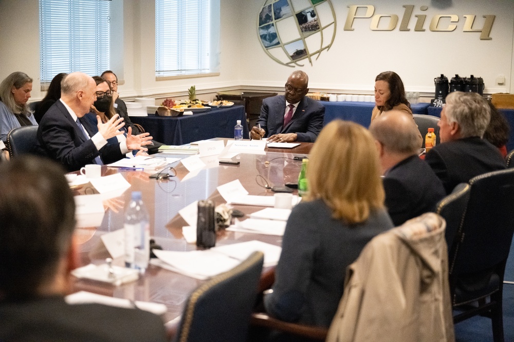 Secretary Austin Meets with Defense Policy Board