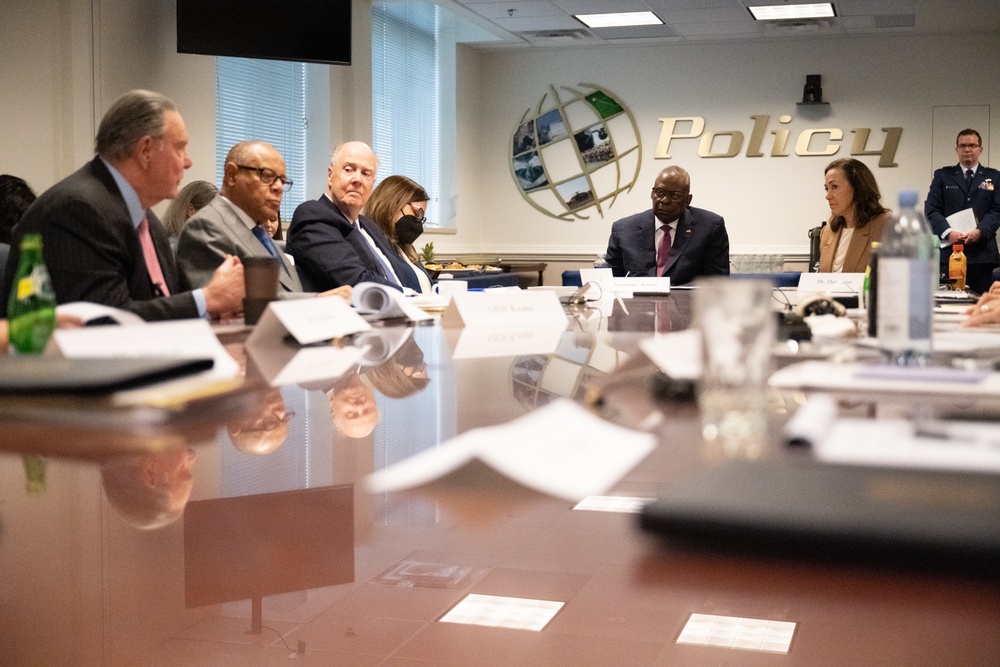 Secretary Austin Meets with Defense Policy Board