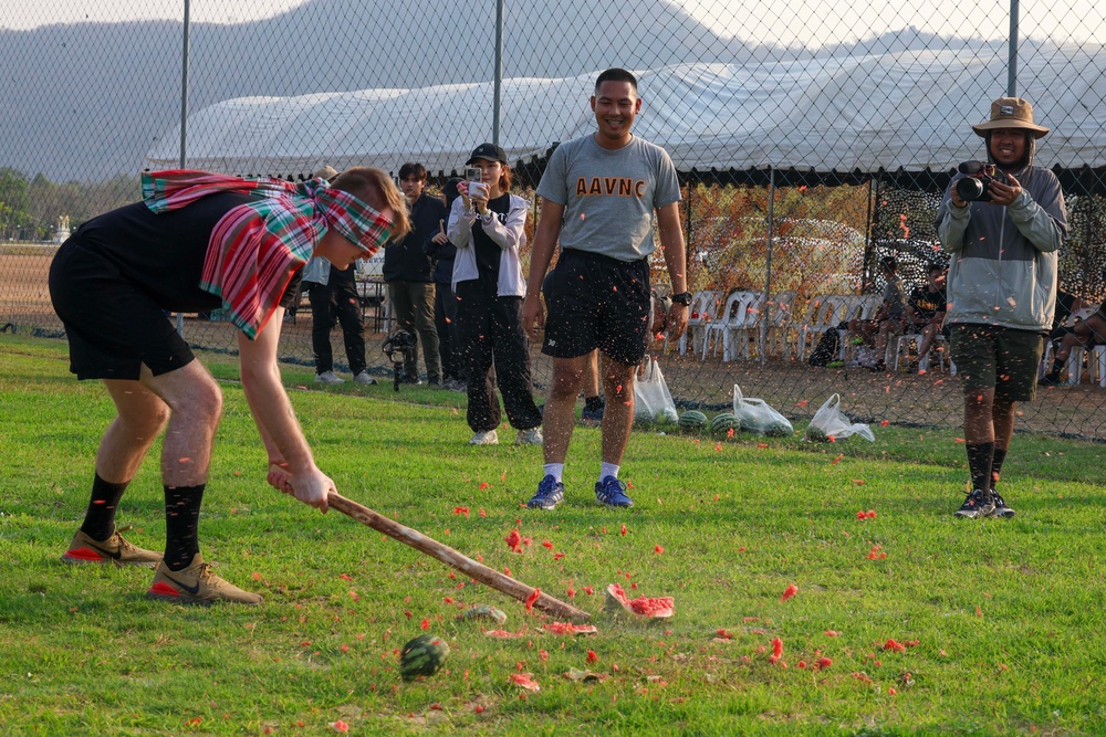 16th CAB 2-158th Assault Helicopter Battalion and Royal Thai Army 9th Aviation Battalion have a Sports Day Competition during Cobra Gold 2024