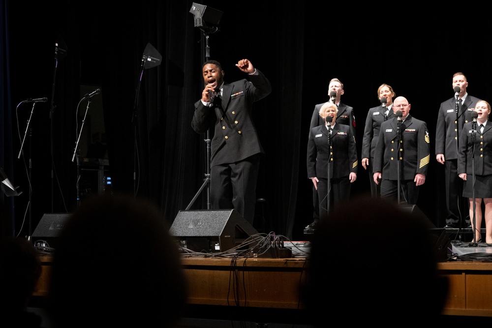 Navy Band Sea Chanters perform in Harrisonburg