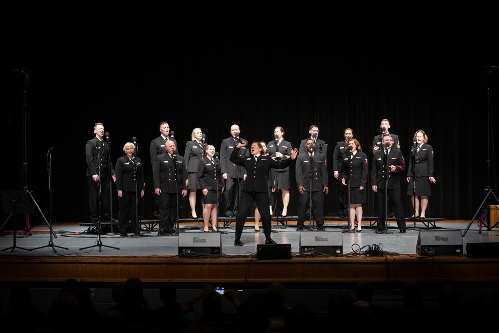 Navy Band Sea Chanters perform in Harrisonburg