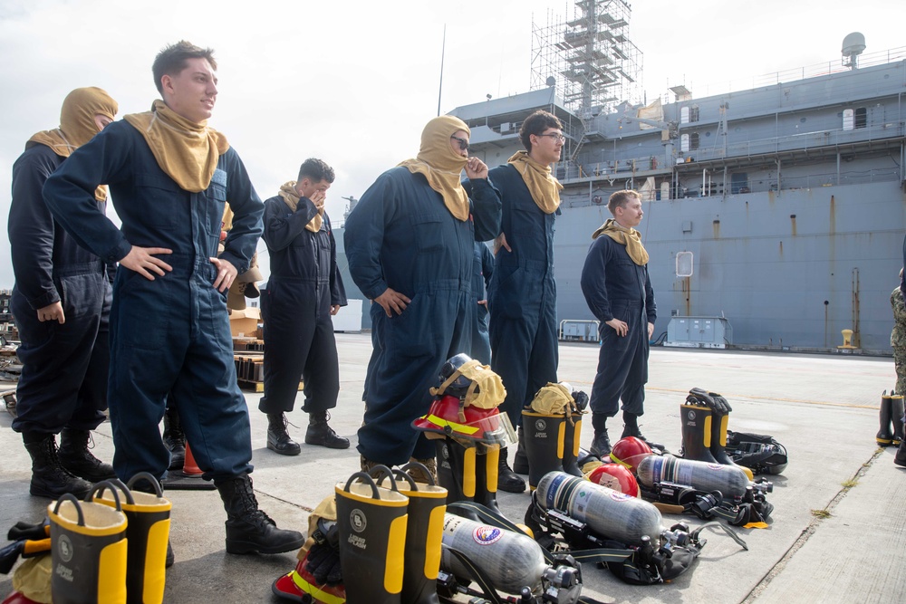 ESL Practices Pier-Side Fire Response