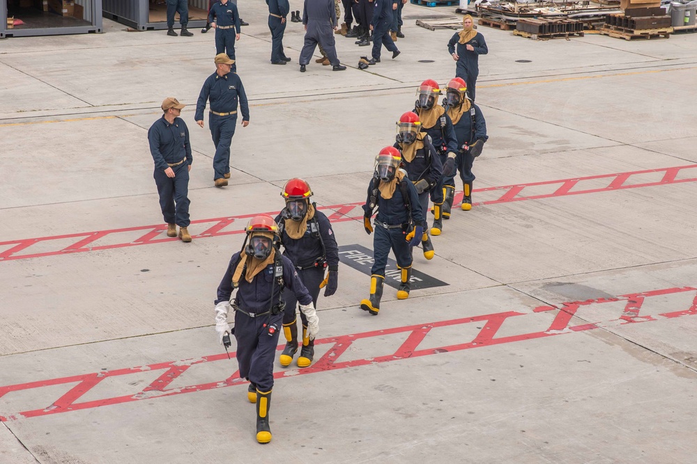 ESL Practices Pier-Side Fire Response