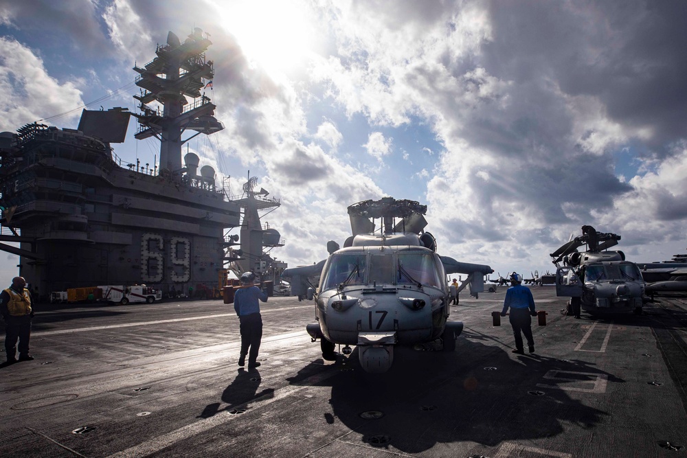 USS Dwight D. Eisenhower Conducts Routine Operations in the Red Sea