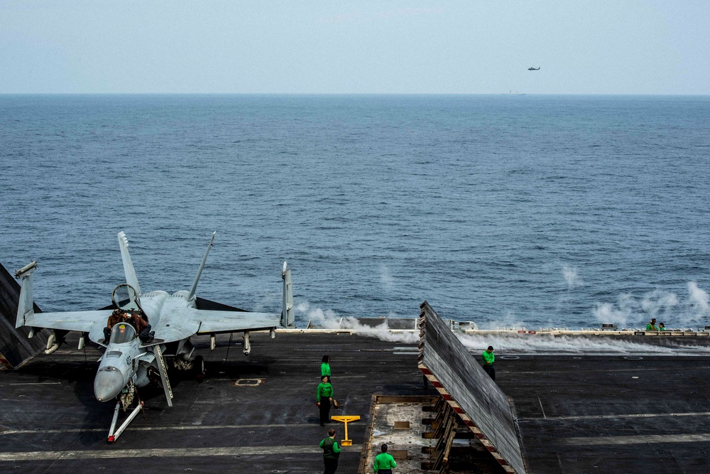 USS Dwight D. Eisenhower Conducts Routine Operations in the Red Sea