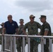 U.S. Navy Rear Admiral Greg Huffman visits Camp Blaz