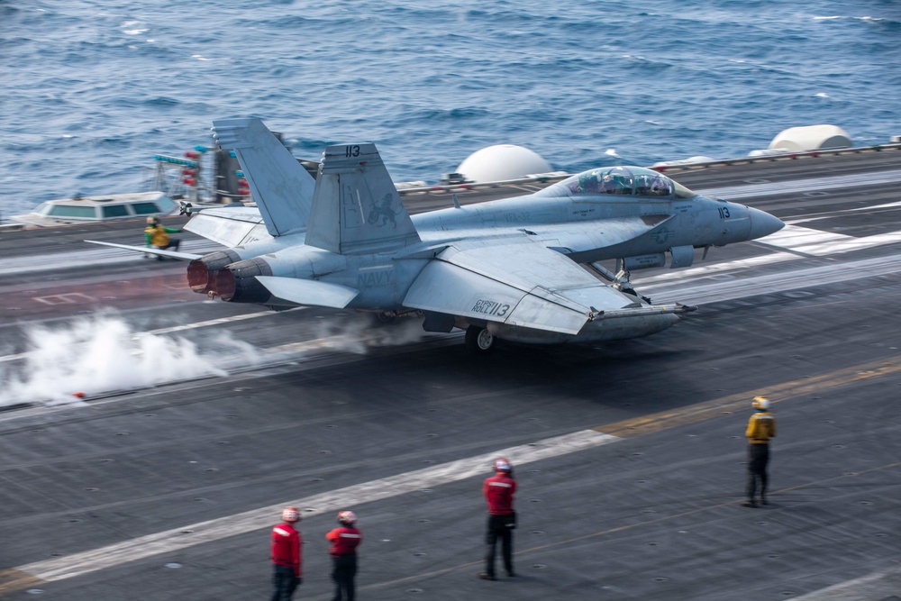 USS Dwight D. Eisenhower Conducts Routine Operations in the Red Sea