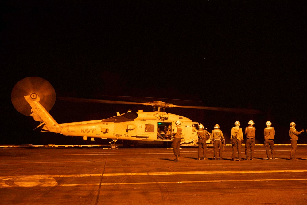 USS Dwight D. Eisenhower Conducts Routine Operations in the Red Sea