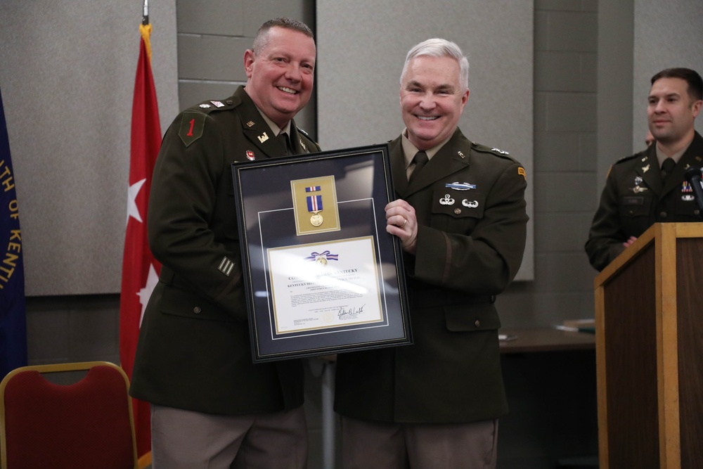 Army Lt. Col. Todd Reed was honored for his 37 years of military service during a retirement ceremony