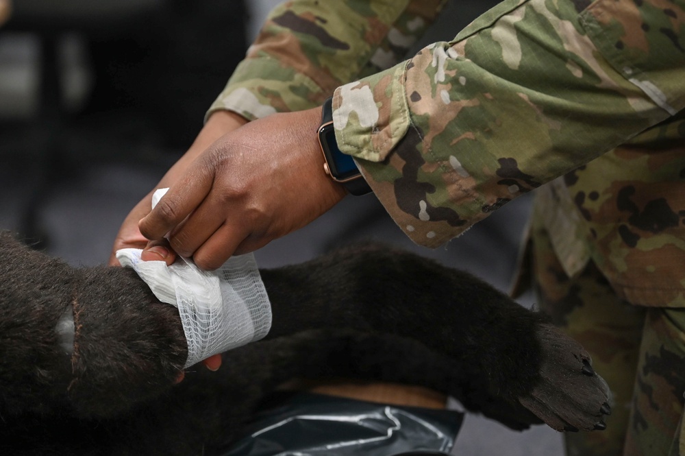 RAF Mildenhall fire department hosts K-9 TCCC training