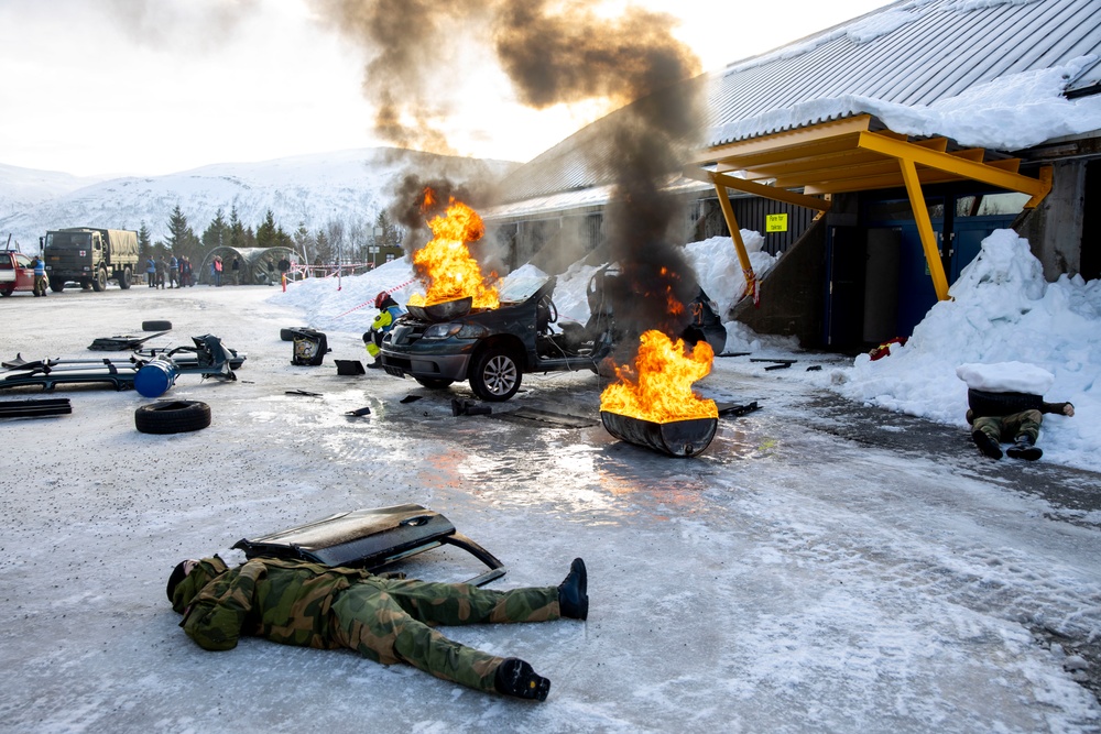 Mass Casualty Exercise in Tromsø Norway during Nordic Response 24