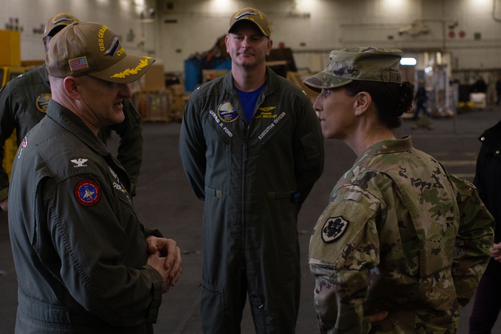 Brigadier General Gail Atkins visits the Ford