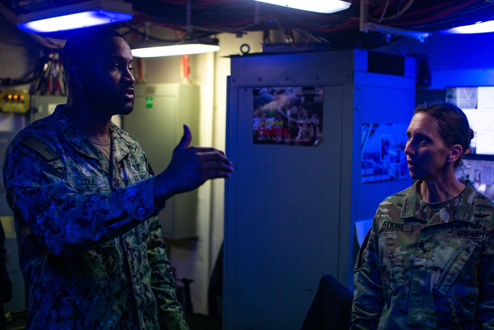 Brigadier General Gail Atkins visits the Ford