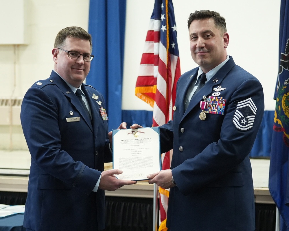 103rd Attack Squadron Senior Enlisted Leader Retires with 26 year in service