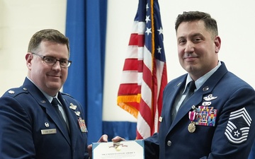 103rd Attack Squadron Senior Enlisted Leader Retires with 26 year in service