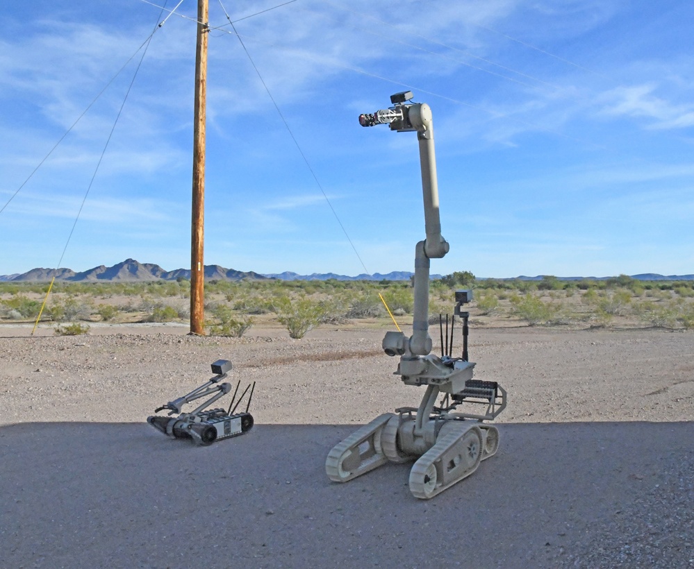 Yuma Test Center demonstrates capabilities of new robots used for ammunition recovery