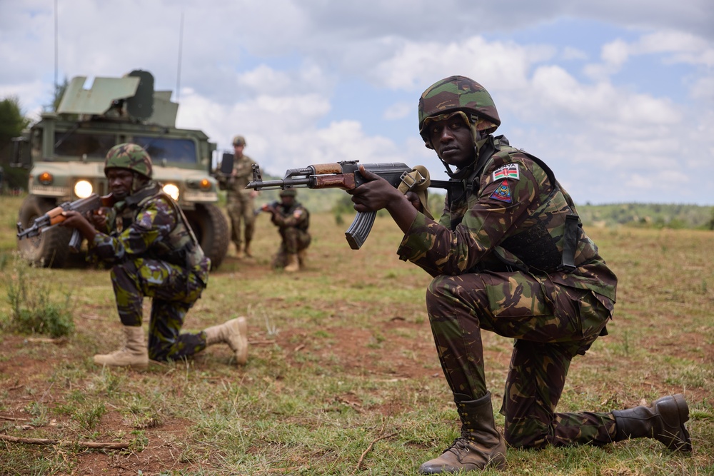 Multinational forces rehearse their culminating event at Justified Accord 2024