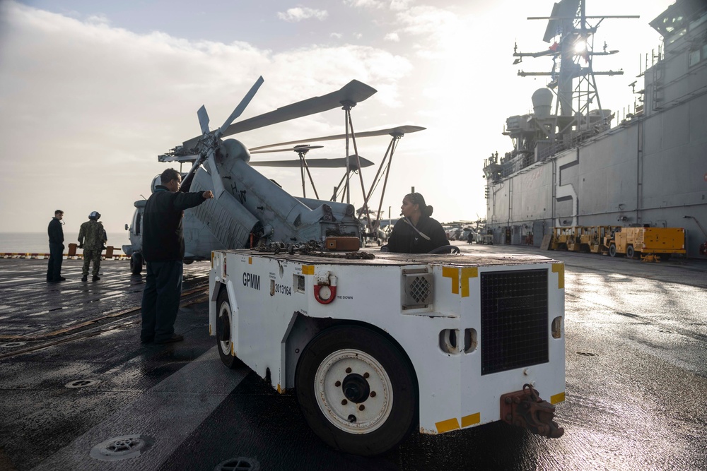 USS BATAAN DEPARTS SOUDA BAY